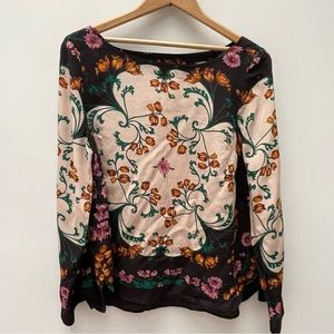 Maeve 100% silk floral top